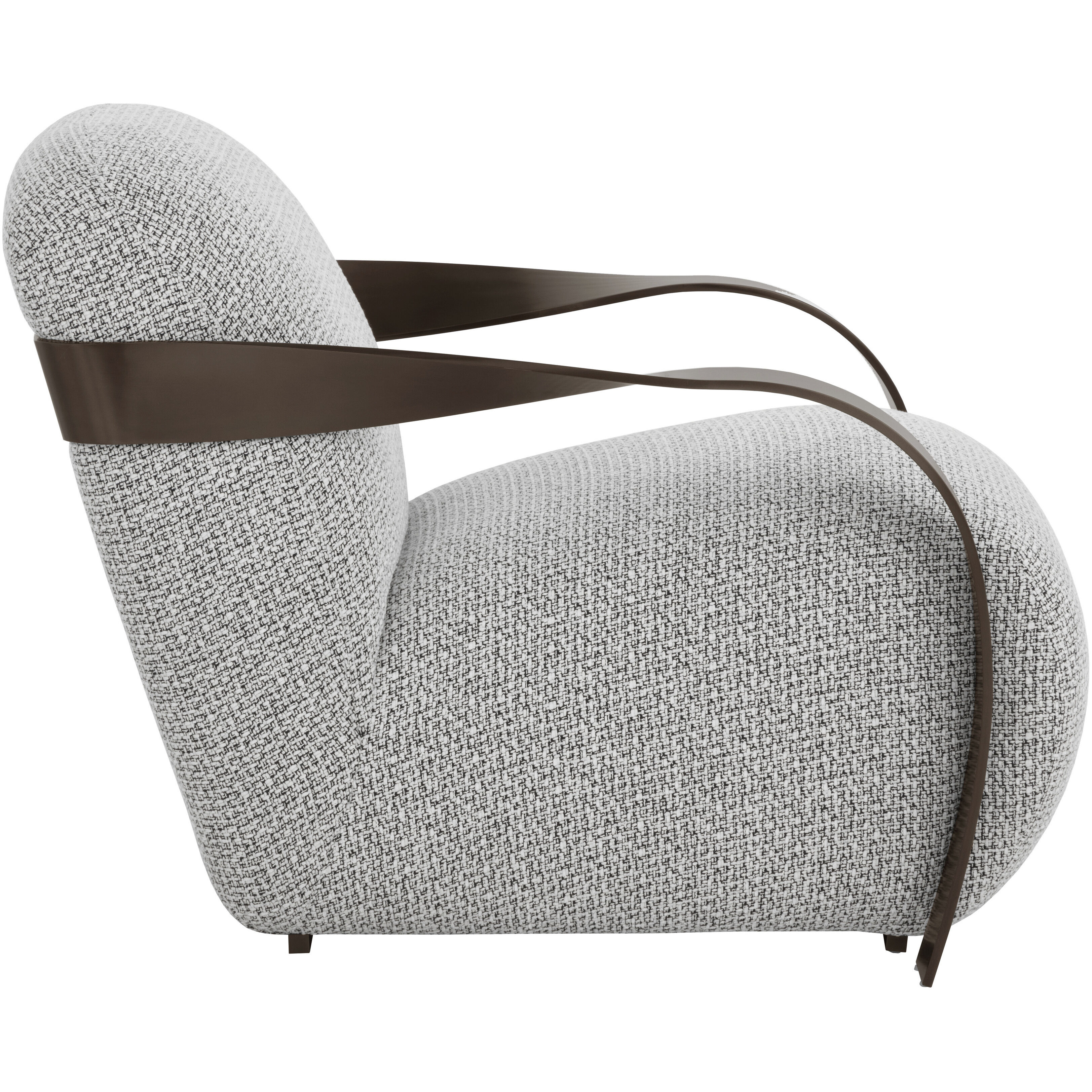 Sonesta Dark Bronze / Helios Check Black Lounge Chair